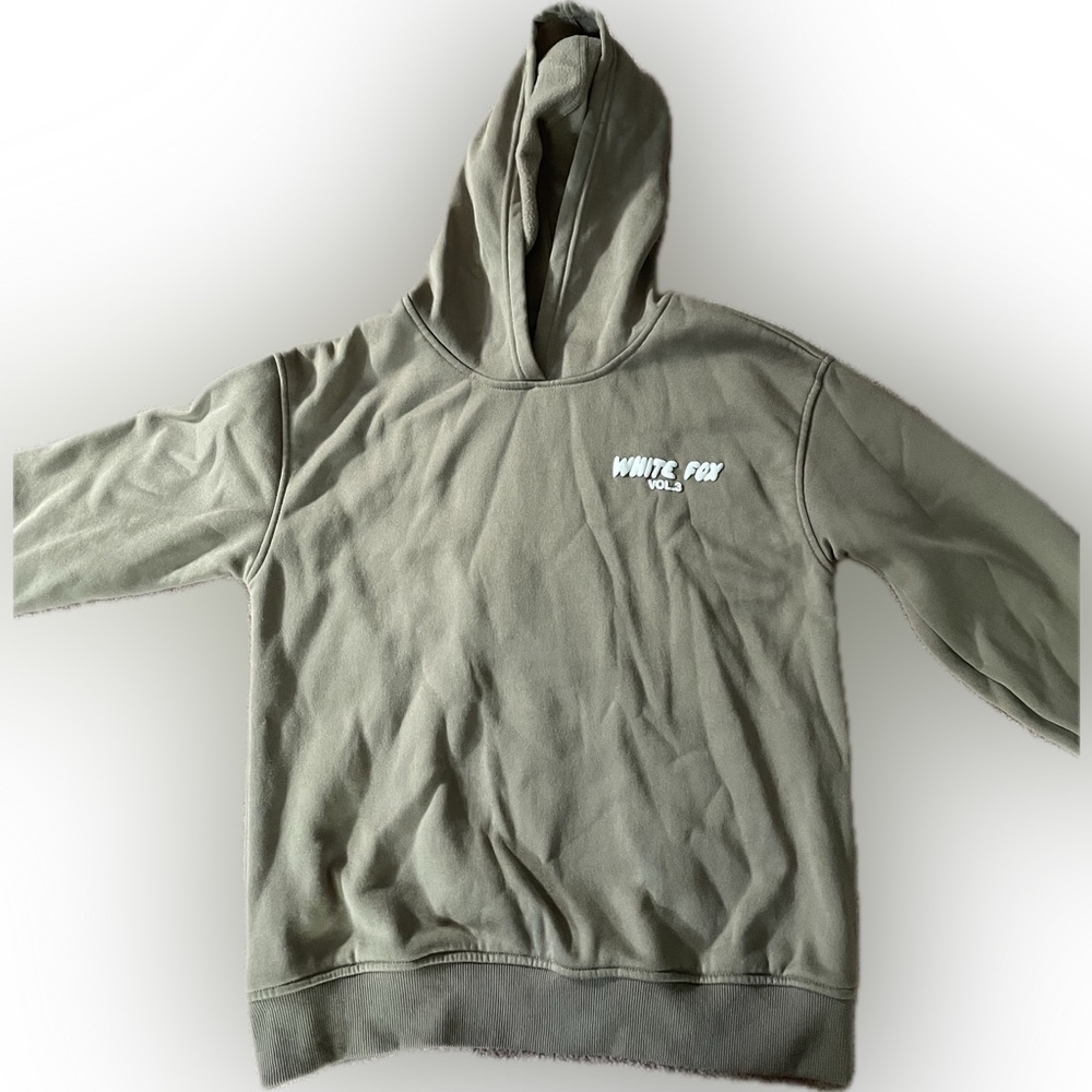 White fox two piece set hoodie & sweatpants